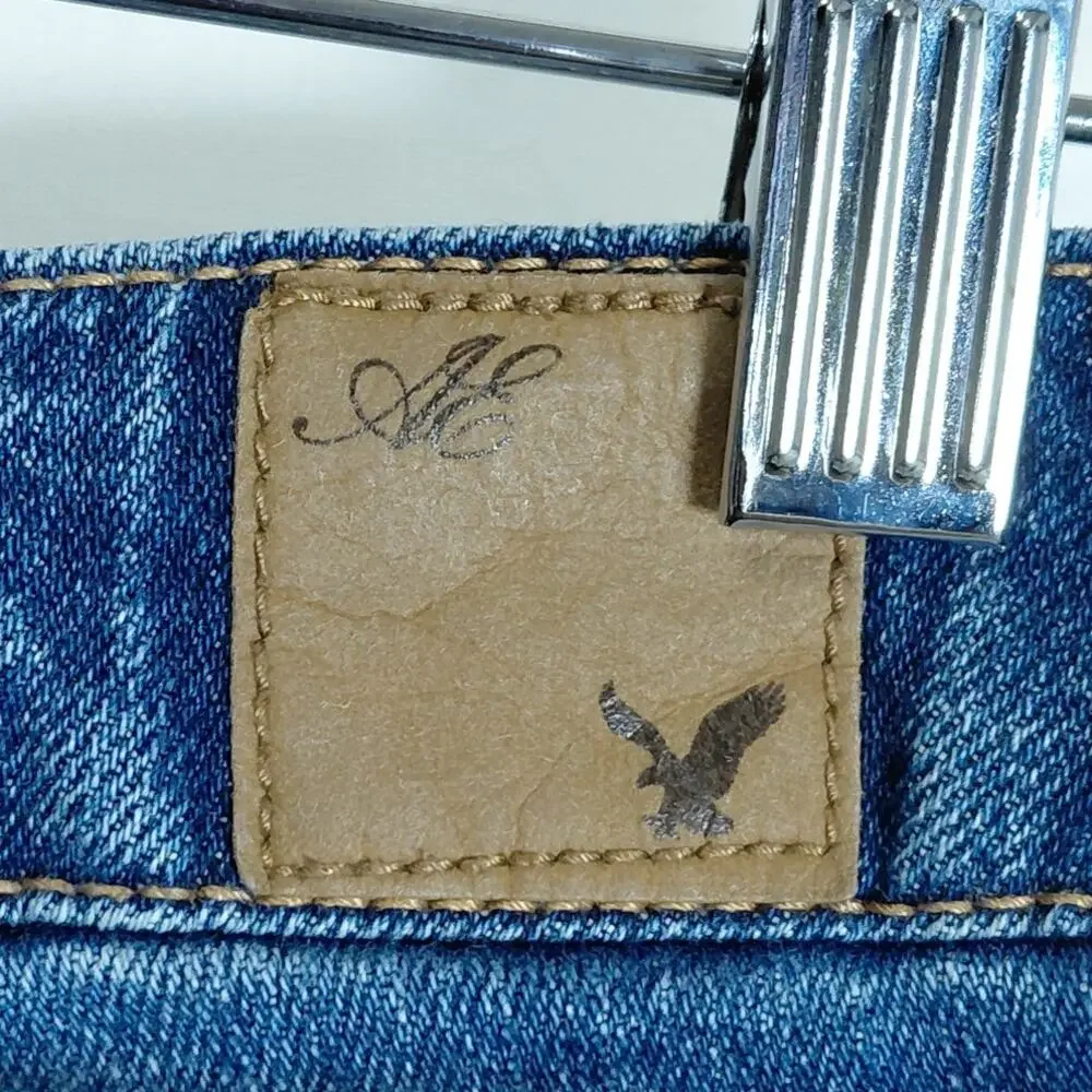American Eagle Blue Denim Skinny Casual Jeans Women Size 4